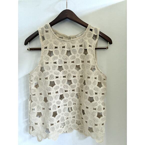 LOFT Crochet Floral Knit Tank Top – Women’s XXSP Petite - Picture 1 of 9